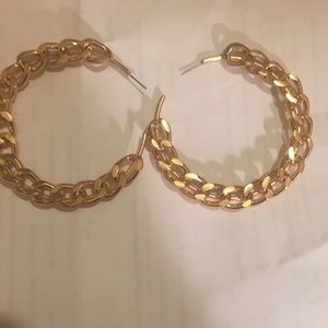 Brand new 2 pairs of hoops